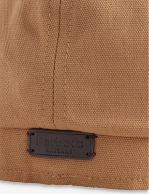 Barbour Mens Military Brown Fawdon Cotton Baker Boy Hat In Military Brown