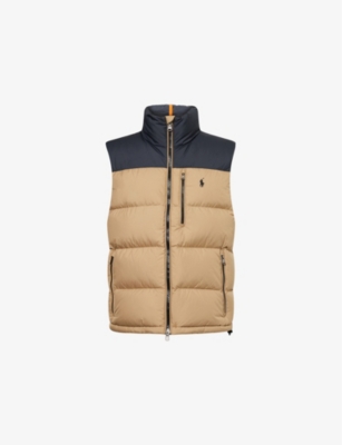 POLO RALPH LAUREN: Logo-Embroidered Padded Shell-Down Gilet