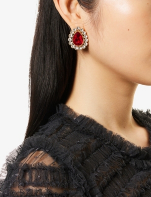 JENNIFER GIBSON JEWELLERY: Pre-Loved JGJ Monet Gold-Plated Metal Earrings