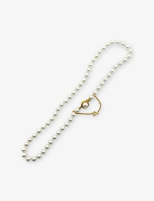 JENNIFER GIBSON JEWELLERY: Pre-Loved JGJ Single Gold-Plated Metal And Pearl Bracelet
