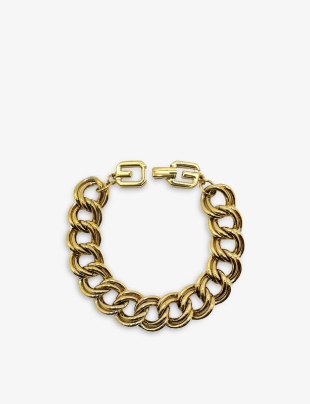 Pre-loved Givenchy Double Link Gold-Plated Metal Bracelet