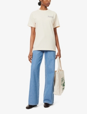 SPORTY & RICH: NY 94 Round-Neck Cotton-Jersey T-Shirt
