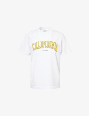 SPORTY & RICH: California Round-Neck Cotton-Jersey T-Shirt