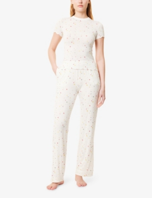 THE NAP CO: Slim-Fit Ditsy Stretch-Jersey Pyjama Top