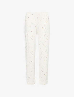THE NAP CO: Ditsy Straight-Leg Stretch-Jersey Pyjama Bottoms