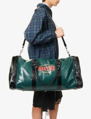 MARTINE ROSE: Extreme Sports Faux-Leather Holdall Bag