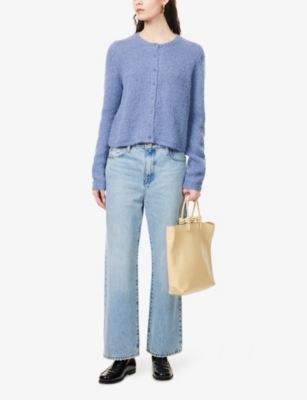 REFORMATION: Clara brushed wool-blend knit cardigan