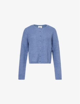 REFORMATION: Clara brushed wool-blend knit cardigan