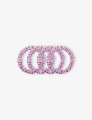 Slip Large Silk Scrunchies Pack Of Four In Wildflower