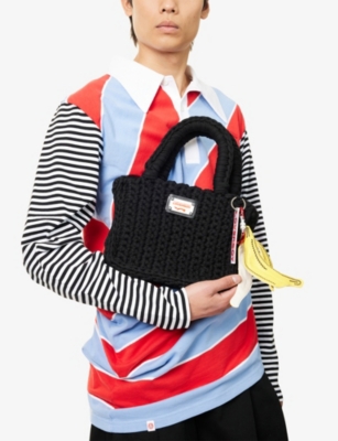 CHARLES JEFFREY LOVERBOY: Bucket Knitted Cotton Tote Bag