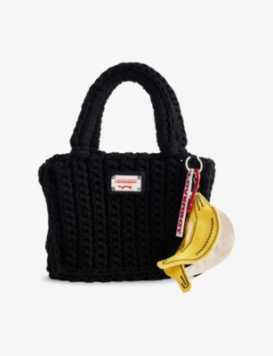 CHARLES JEFFREY LOVERBOY: Bucket Knitted Cotton Tote Bag