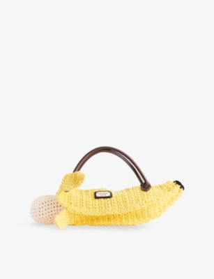 CHARLES JEFFREY LOVERBOY: Banana Knitted Cotton Shoulder Bag