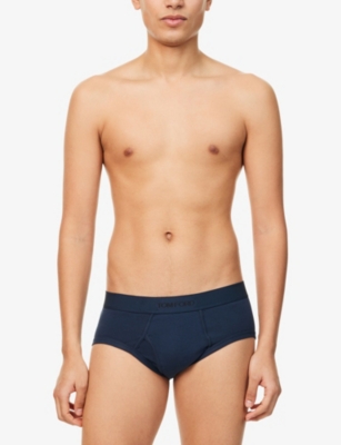 TOM FORD: Logo-Waistband Classic-Fit Stretch-Cotton Briefs