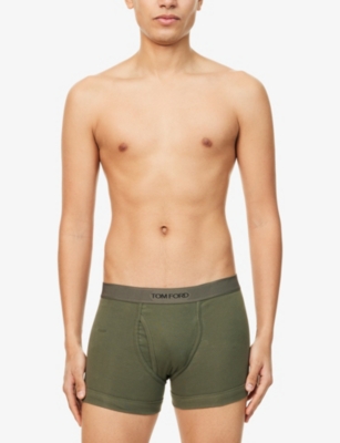TOM FORD: Logo-Waistband Classic-Fit Stretch Cotton-Jersey Boxers