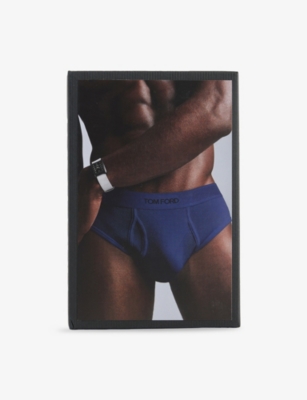 TOM FORD: Logo-Waistband Classic-Fit Stretch-Cotton Briefs
