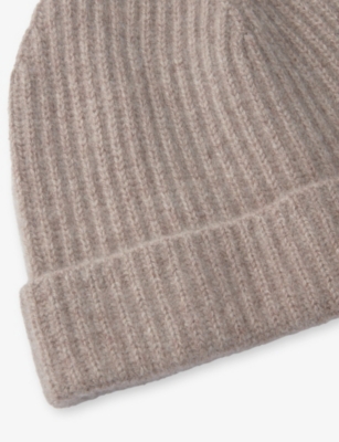 The White Company Midtaupemr Ribbed Cashmere Hat In Neutral
