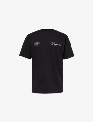 TRAPSTAR MENS BLACK TRAPSTAR X SELFRIDGES GRAPHIC-PRINT COTTON-JERSEY T-SHIRT 