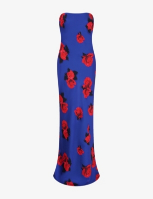 OMNES: Amdra Strapless Woven Maxi Dress