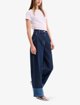 OMNES: Portland Wide-Leg Mid-Rise Jeans