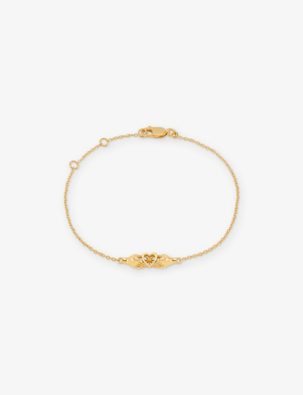 Love Story 22ct Yellow Gold-Plated Sterling-Silver Bracelet