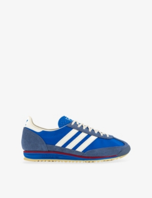 ADIDAS: SL 72 Suede and Mesh Low-Top Trainers