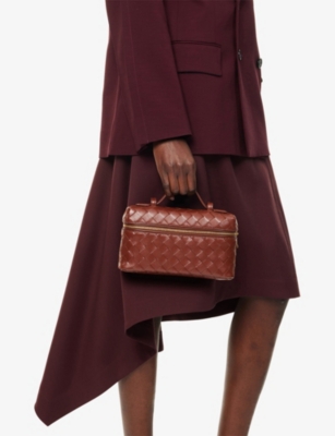 Bottega Veneta Womens Sapele-gold Bang Bang Leather Cross-body Bag In Sapele-gold