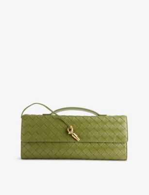 BOTTEGA VENETA: Andiamo Leather Clutch