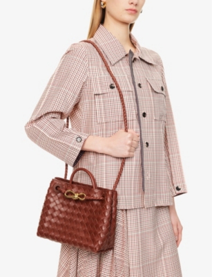 BOTTEGA VENETA: Andiamo Small Leather Top-Handle Bag