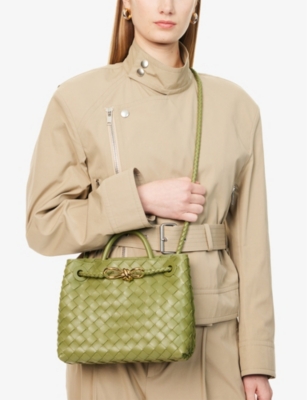 BOTTEGA VENETA: Andiamo Small Leather Top-Handle Bag