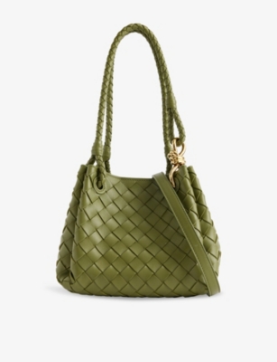 BOTTEGA VENETA: Mini Parachute Leather Shoulder Bag