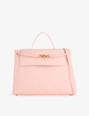 BOTTEGA VENETA: Andiamo Large Leather Top-Handle Bag