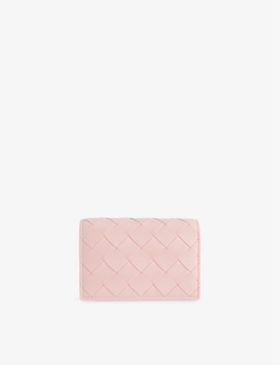 BOTTEGA VENETA: Intrecciato Front-Flap Leather Wallet