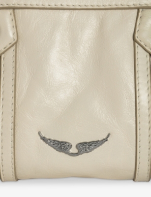 ZADIG&VOLTAIRE: Sunny Mood Wing-Embellished Leather Shoulder Bag