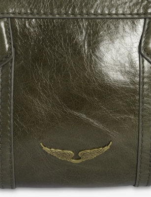 ZADIG&VOLTAIRE: Sunny Mood Wing-Embellished Leather Shoulder Bag