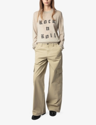 ZADIG&VOLTAIRE: Ivy Text-Logo Intarsia Merino-Wool Jumper