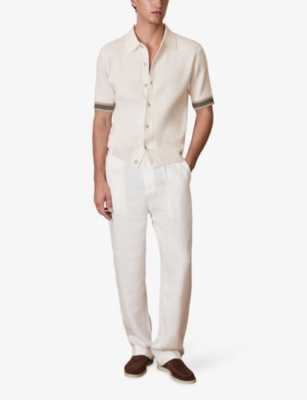 REISS: Reiss x Ché Silva Cotton and Linen Shirt