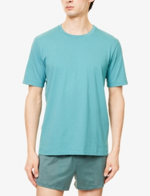 HANRO: Short-Sleeve Crewneck Cotton-Jersey T-Shirt