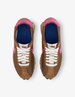 NIKE: LD 1000 Logo-Embroidered Suede and Mesh Low-Top Trainers
