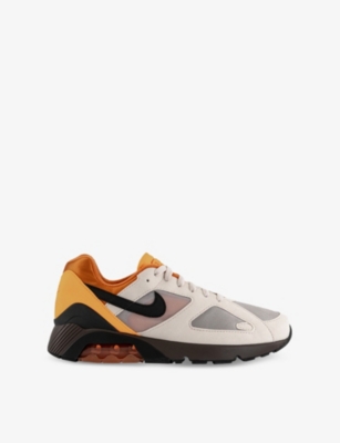 NIKE: Air 180 Leather And Woven Low-Top Trainers