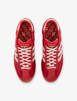 Adidas Originals Womens Adidas Sl72 Shell And Suede Low-top Trainers In Better Scarlet Wonder Wh