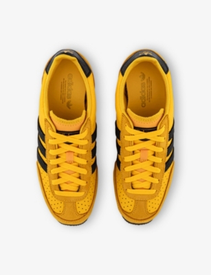 Shop Adidas Originals Womens Crew Yellow Black Gold M Japan Leather Low-top Trainers