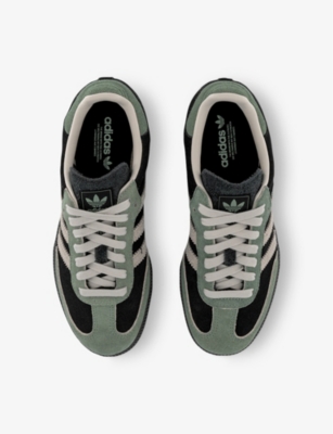 Adidas Originals Womens Adidas Samba Og Suede Low-top Trainers In Black Alumina Silver Gre