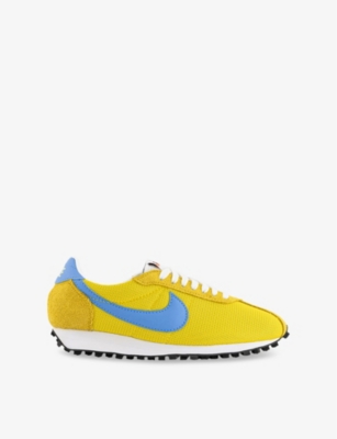 LD 1000 Logo-Embroidered Suede and Mesh Low-Top Trainers
