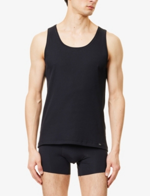 HANRO: Essentials Ribbed Cotton-Jersey Tank Top