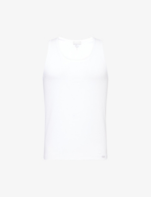HANRO: Essentials Ribbed Cotton-Jersey Tank Top