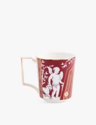 Wedgwood Renaissance Red Patterned Bone-china Mug 300ml