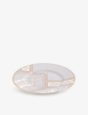 Wedgwood Renaissance Grey Patterned Bone-china Plate 22.8cm
