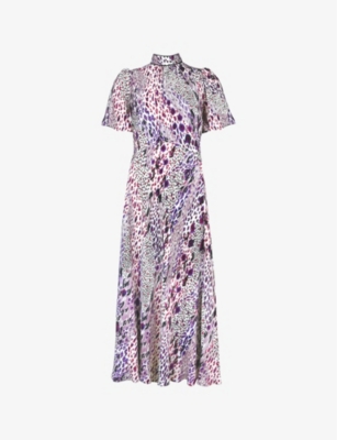 RO&ZO: Elodie Animal-Print Crepe Midaxi Dress