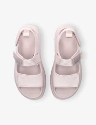 UGG: GoldenGlow Adjustable-Strap Woven Sandals