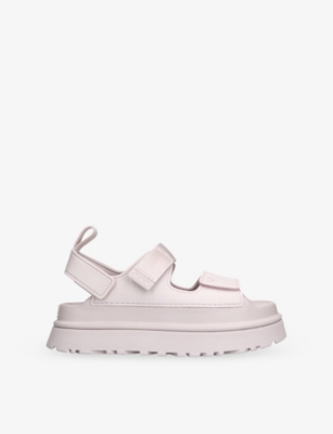 UGG: GoldenGlow Adjustable-Strap Woven Sandals